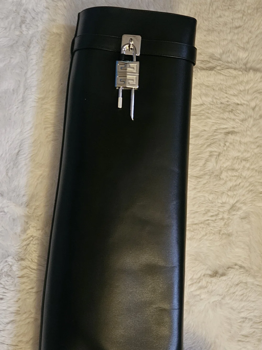 Givenchy Shark Lock  Boot with Gold Padlocks